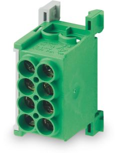 MOREK Клема изолирана ЗЕЛЕНА MAG25-2 4x25mm² IP20 80A 1000V - MAG1250G32 - Цена | LEDs4economy