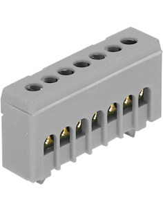 MOREK Клема изолирана СИВА A7H 7x16mm² IP20 63A 690V - MAD1007A15 - Цена | LEDs4economy