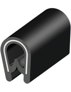 MOREK Гумена защитна лента за ръб 1,0-2,0mm черна RAL 9005 10m - MCA002BB12 - Цена | LEDs4economy