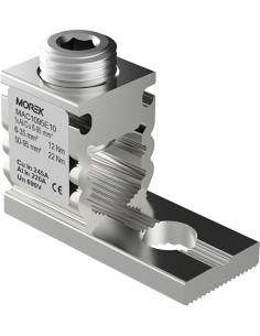 MOREK Неизолиран конектор към устройство OT95 1xAl/Cu 16-95 mm² h30mm 245A 690V - MAC1095E10 - Цена | LEDs4economy