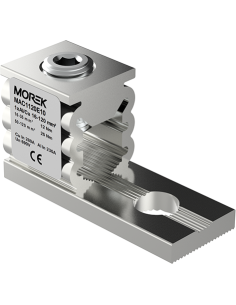 MOREK Неизолиран конектор към устройство OT120 1xAl/Cu 16-120 mm² h35mm 280A 690V - MAC1120E10 - Цена | LEDs4economy