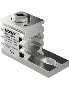 MOREK Неизолиран конектор към устройство OT240 1xAl/Cu 35-240 mm² h44mm 245A 690V - MAC1240E10 - Цена | LEDs4economy