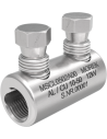 MOREK Кабелен съединител алуминиев покалаен Al/Cu 10-50mm² 12kV MSCL50 2x късащ се болт M10 - MSCL0502A00 - Цена | LEDs4economy