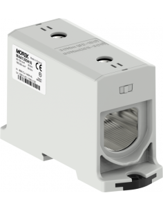 MOREK Тунелна клема СИВА 1P 490A с 2 отвора OTL300-1 1xAl/Cu 95-300mm² 1000V - MAA1300A10 - Цена | LEDs4economy