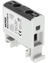 MOREK Тунелна клема ЧЕРНА 1P 82A с 2 отвора OTL16 1xAl/Cu 1,5-16mm² 1000V - MAA1016S10 - Цена | LEDs4economy