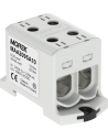 MOREK Тунелна клема СИВА 1P 245A с 4 отвора OTL95-2 2xAl/Cu 6-95mm² 1000V - MAA2095A10 - Цена | LEDs4economy