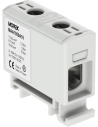 MOREK Тунелна клема СИВА 1P 160A с 2 отвора OTL50 1xAl/Cu 1,5-50mm² 1000V - MAA1050A10 - Цена | LEDs4economy