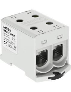 MOREK Тунелна клема СИВА 1P 425A с 4 отвора OTL240-2 2xAl/Cu 35-240mm² 1000V - MAA2240A10 - Цена | LEDs4economy