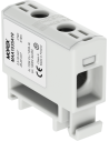 MOREK Тунелна клема СИВА 1P 135A с 2 отвора OTL35 1xAl/Cu 2,5-35mm² 1000V - MAA1035A10 - Цена | LEDs4economy