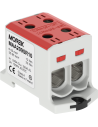 MOREK Тунелна клема ЧЕРВЕНА 1P 245A с 4 отвора OTL95-2 2xAl/Cu 6-95mm² 1000V - MAA2095R10 - Цена | LEDs4economy