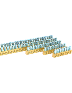 MOREK Неизолирана месингова шина BB147 147X16mm² профил 9x6.5mm² 63A 1m 690V - MAD0147E21 - Цена | LEDs4economy
