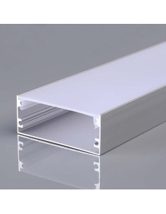 V-TAC Монтажен Kит с Дифузер 2000x50x20мм за LED Лента Алуминиев 2м. - Цена | LEDs4economy