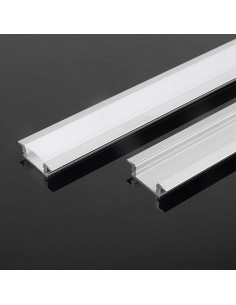 V-TAC Монтажен Kит с Дифузер за LED Лента Алуминиев Мат 2000* 24.7x7MM - 10320 - Цена | LEDs4economy