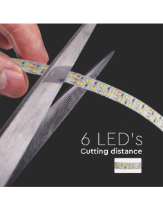 V-TAC LED Лента SMD 2835 240LED Double PCB 15mm 3in1 21W/M - 10554 - Цена | LEDs4economy 2