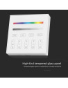 V-TAC Дистанционно Тъч 4 Канално RGB+W Стена - 2917 - 8