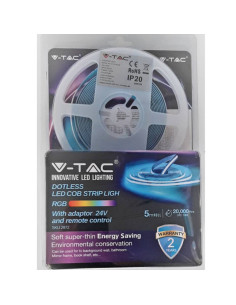 V-TAC LED Лента Сет 422 COB IP20 RGB 13W DC24V /2880 + 3625 + 3272/ - 2972 - Цена | LEDs4economy