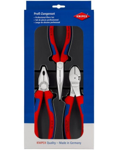 Knipex Комплект с 3 бр. клещи - комбинирани 180мм (K0305180), резачки 180мм (K7405180), дълъг остър връх 200мм (K2615200), - K0 