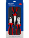 Knipex Комплект с 3 бр. клещи - комбинирани 180мм (K0305180), резачки 180мм (K7405180), дълъг остър връх 200мм (K2615200), - K0 