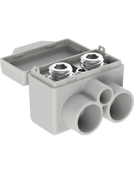 MOREK Клема изолирана СИВА SLT50-2-1 Al 2x 16-50 / Cu 2x 2.5-35 