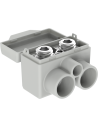 MOREK Клема изолирана СИВА SLT50-2-1 Al 2x 16-50 / Cu 2x 2.5-35 + 1x 1.5-6 mm² 145/135A 1000V - MAS2051A10 - Цена | LEDs4economy