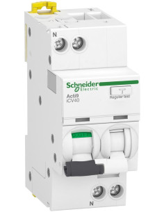SE ДТЗ комбинирана Acti 9 iCV40 1P+N 6A крива C 30mA тип A 4.5kA 2 мод. - A9DC2606 - Цена | LEDs4economy