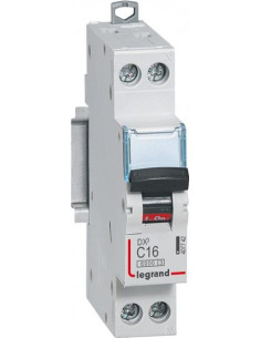 Legrand Автоматичен прекъсвач DX3 1P+N 16A крива С 6kA - 407742 - Цена | LEDs4economy