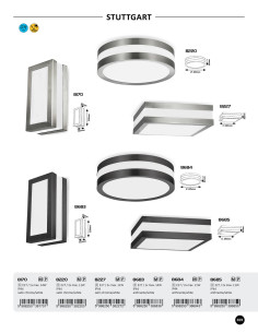 Rabalux Stuttgart Плафон IP44 E27 2x MAX 11W K 8227 - Цена | LEDs4economy 2