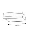 Rabalux Stuttgart Плафон IP44 E27 2x MAX 11W K 8227 - 3
