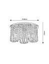 Rabalux Rosanna Плафон IP20 G9 5x MAX 40W 3570 - 6