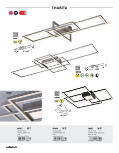 Rabalux Thabita Плафон IP20 LED 35W 6867 - Цена | LEDs4economy 2