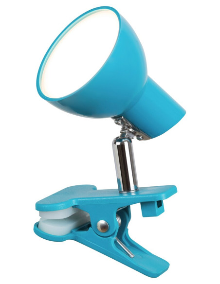 Лампа с щипка Noah 1479/ синьо, LED 5W 360lm 3000K, кабел с прекъсвач