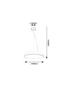 Rabalux Tesia Висящи осветителни тела IP20 LED 60W 3000-6000K 71041 - 5