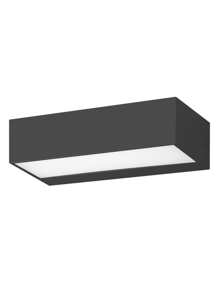 7935 Halden, външна пластмасова стенна лампа, черно, LED 9W 640lm, 4000K, 17x8x5cm