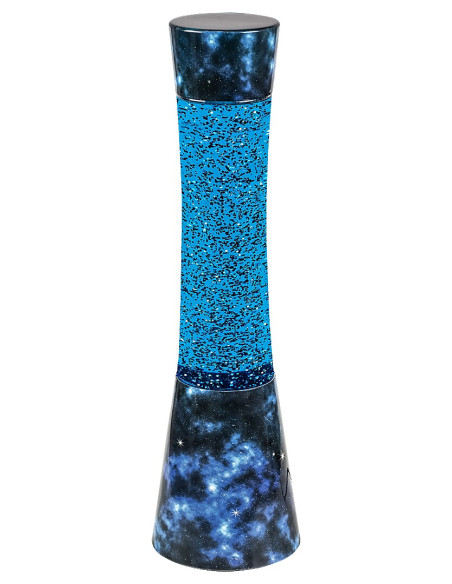 7026 Minka, вътрешна декоративна лампа, метал +стъкло с блестящ декор, синя, GY6.35 включен адаптер, безопасна за деца според