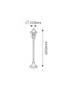 Rabalux Velence Външни стоящи лампи IP43 E27 1x MAX 60W K 8210 - 2
