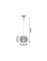 Rabalux Rupert Висящи осветителни тела IP20 E27 1x MAX 40W 5237 - 2