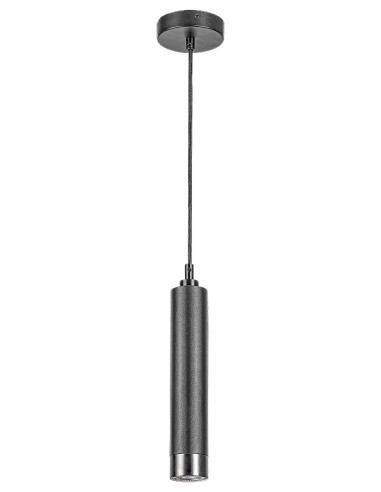 Zircon, пендел за вътрешен монтаж, GU10 1 MAX 5W, матово черно, шампанско, H175cm