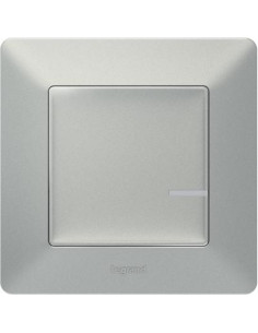 Netatmo Ключ/димер с компенсатор жичен Smart Valena Life Алуминий с рамка Legrand - 752384 - Цена | LEDs4economy