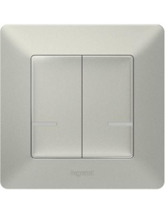 Netatmo Сериен ключ БЕЗжичен Smart Valena Life Алуминий с рамка Legrand - 752387 - Цена | LEDs4economy