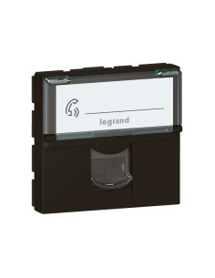 Legrand Розетка RJ45 cat.6A STP 2 мод. цвят Черен Mosaic - 079176L - Цена | LEDs4economy