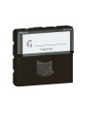 Legrand Розетка RJ45 cat.6A STP 2 мод. цвят Черен Mosaic  - 079176L