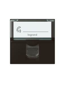 Legrand Розетка RJ45 cat.6A STP 2 мод. цвят Черен Mosaic - 079176L - Цена | LEDs4economy 2