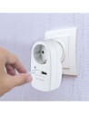 V-TAC Щепсел Адаптер Шуко С 2ХUSB 5V 2.1A Бял - 3