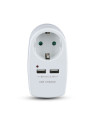 V-TAC Щепсел Адаптер Шуко С 2ХUSB 5V 2.1A Бял - 8