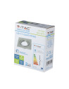 V-TAC GU10 Корпус Луна Квадрат Оринтируема Сатен Никел - 3473 - 6