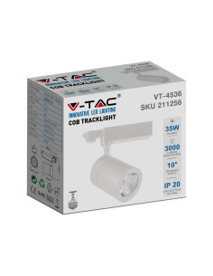 V-TAC 35W LED Прожектор Релсов Монтаж Бяло Тяло 4000K - Цена | LEDs4economy 2