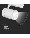 V-TAC 35W LED Прожектор Релсов Монтаж Бяло Тяло 4000K - 9