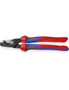 Knipex Ножици за рязане на кабел до 120мм2, синьо-червена ръкохватка 225мм, - K9512225 - Цена | LEDs4economy