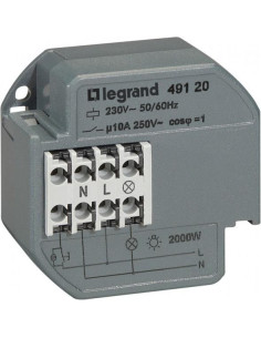 Legrand Импулсно реле за конзола CX3 10A 230V 1P 2300W LED 1000W БЕЗШУМНО - 049120 - Цена | LEDs4economy