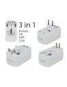 V-TAC 8704 УНИВЕРСАЛЕН ЕДИНИЧЕН АДАПТЕР С 2 USB ПОРТА, ДВОЕН БЛИСТЕР БЯЛ ЦВЯТ - 8704 - 9